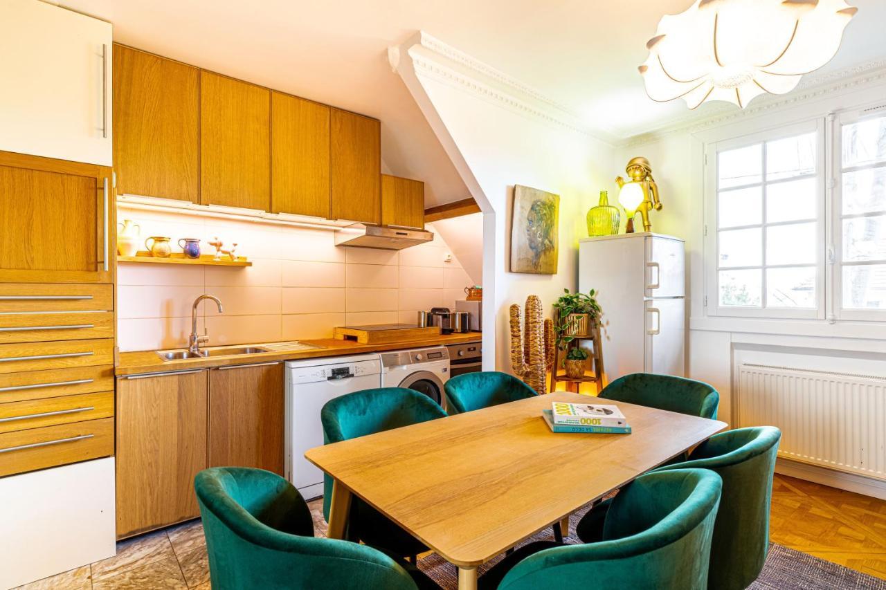 Art & Curiosity Cabinet Style Appartement With Paris View, Villa Des Ammonites Meudon Eksteriør billede