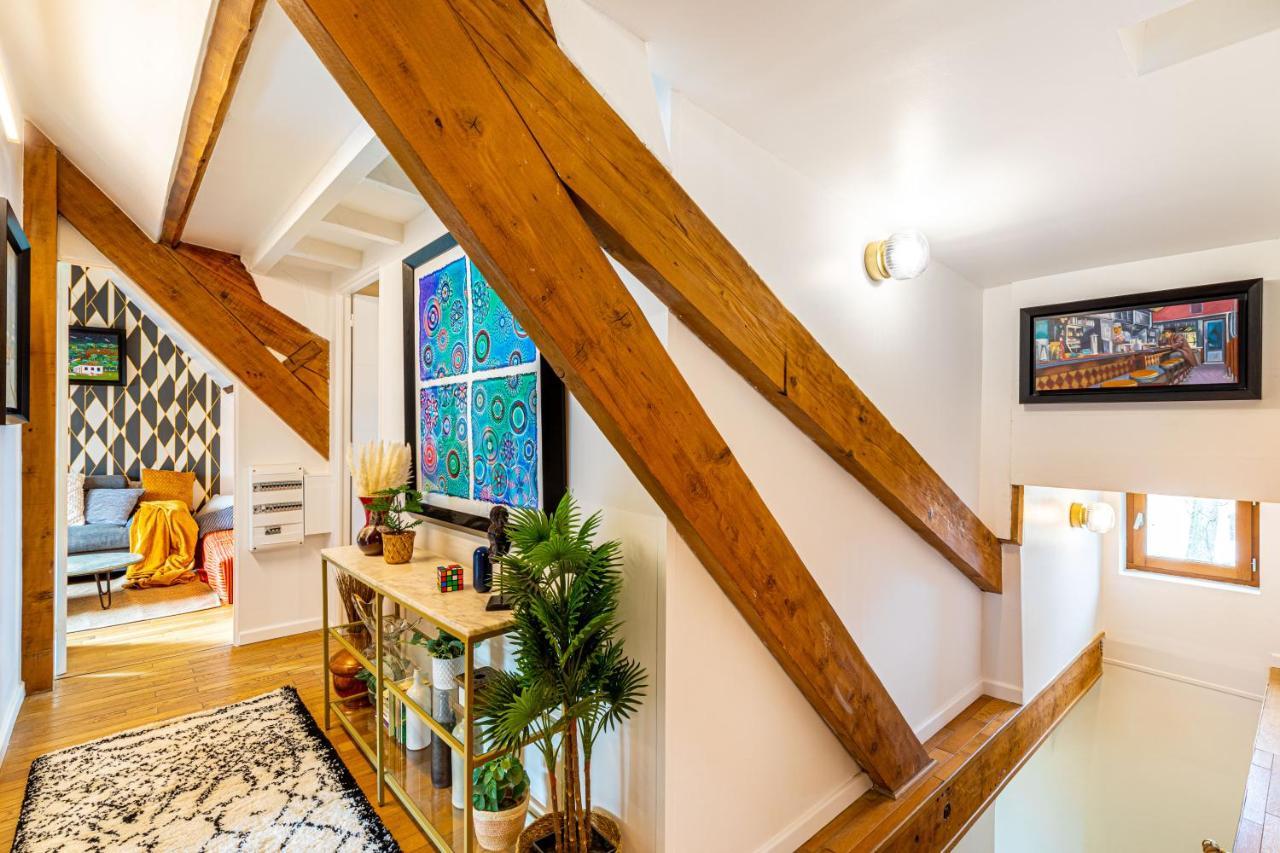 Art & Curiosity Cabinet Style Appartement With Paris View, Villa Des Ammonites Meudon Eksteriør billede